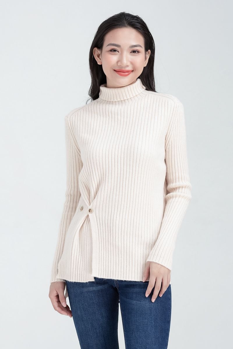 Áo len nữ cổ lọ